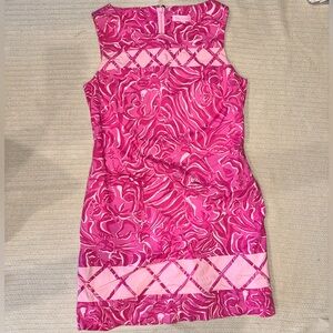 Lilly Pulitzer Pink and White Swirl Dress